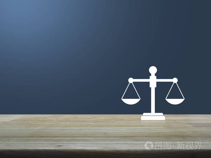 法律平面图标过淡蓝渐变背景商业法律服务理念