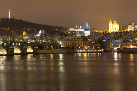  Cathedral above River Vltava, Czech republic