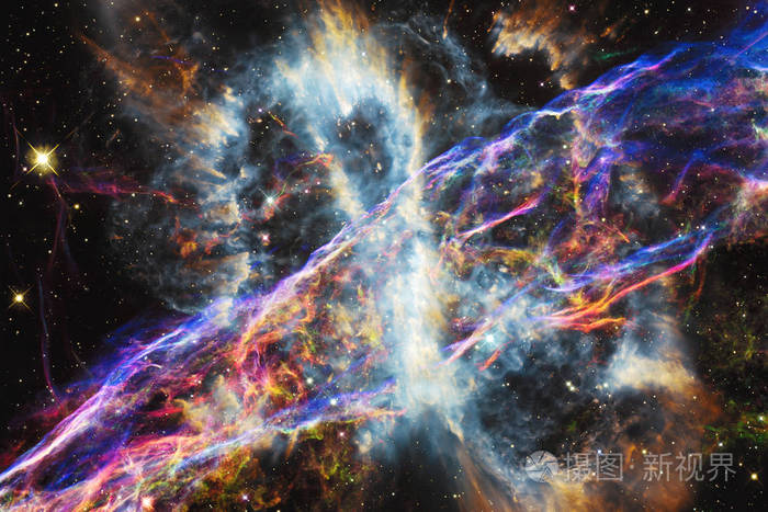 星团的景观美丽的空间形象宇宙艺术这幅图像的元素由美国宇航局提供