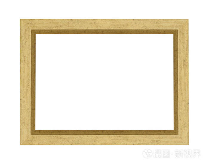 相框隔离在白色上