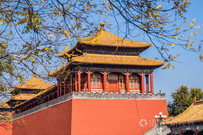 中国北京紫禁城的古代皇家宫殿