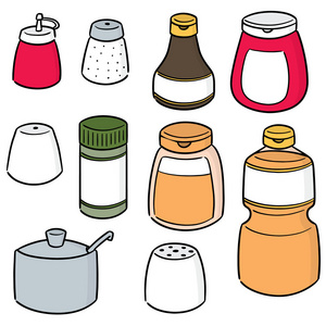 调味品矢量图片