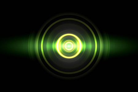 荧光圈绿光效果声波振荡背景图片