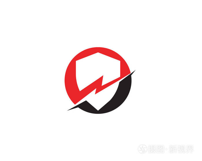 屏蔽符号为您的网站设计标志应用程序ui矢量插图