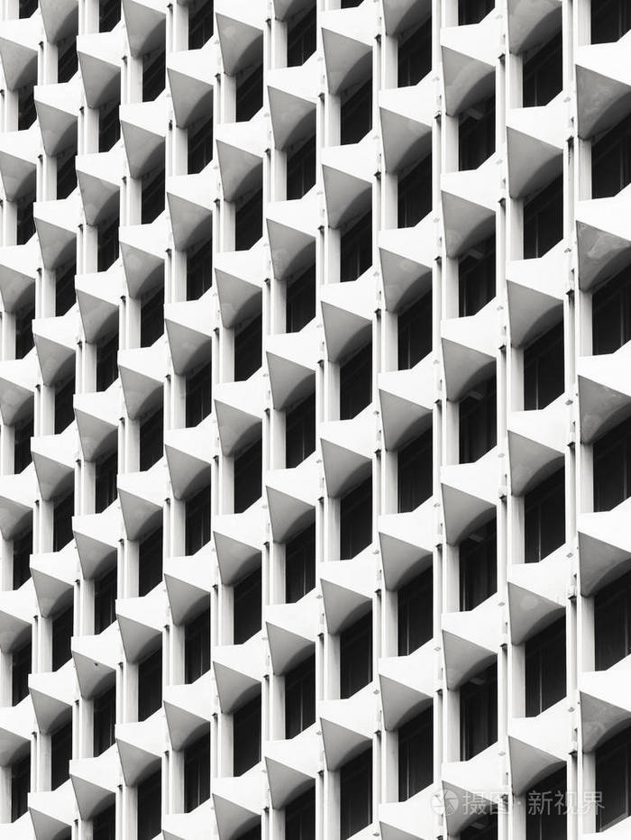 建筑细节墙图案几何抽象背景