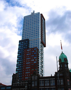 荷兰鹿特丹的现代摩天大楼