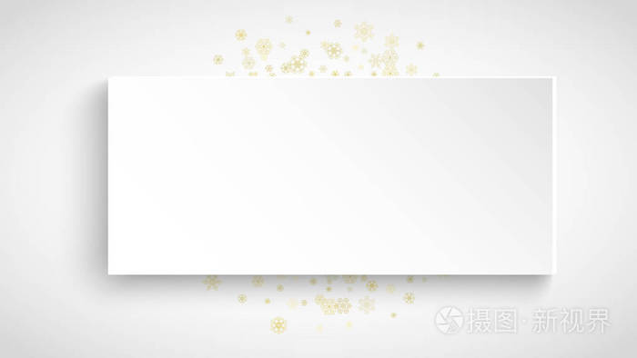 白纸背景雪花框