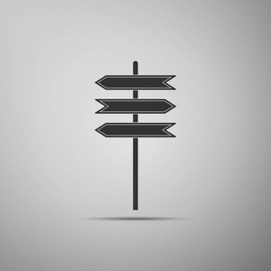 空白板与地方为文本.孤立的街道信息标志.方向标志.平面设计.