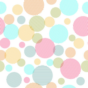 抽象的无缝图案的彩色圆圈