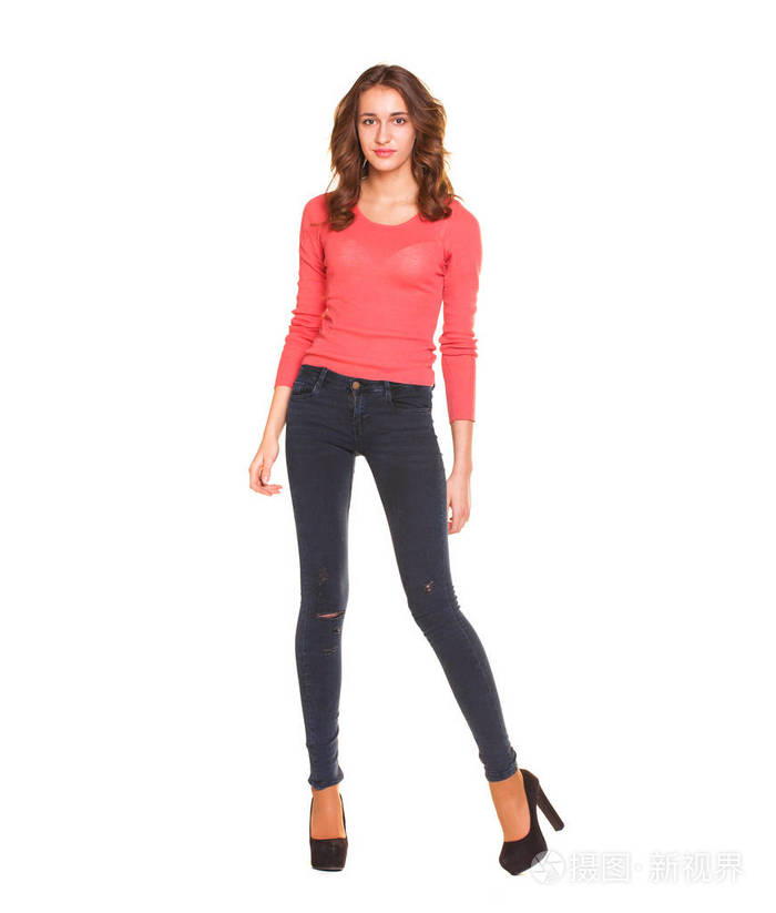 照片 全身时尚模特.