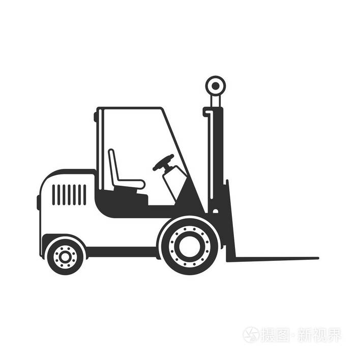 叉车矢量图标
