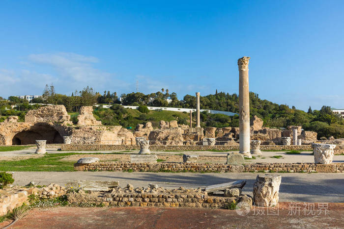 古迦太基城市突尼斯北非遗址.照片-正版商用图片16ru7l-摄图新视界