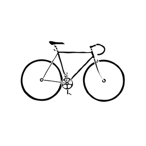 自行车固定齿轮涂鸦图标照片
