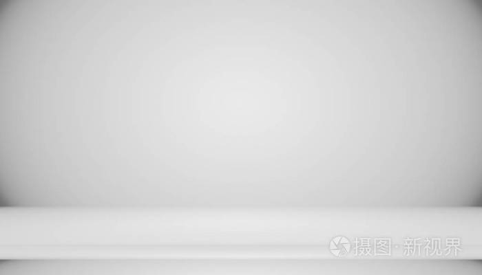 抽象空的暗白色灰色渐变与黑色实心插图灯光工作室墙壁和地板背景良好的使用作为背景 背景空白空白 房间为您的文本和图片空间照片 正版商用图片16s8d2 摄图新视界