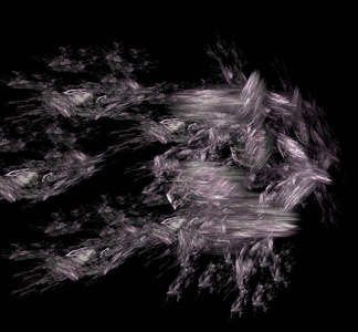 白色紫色分形背景。 幻想分形纹理。 数字艺术。 三维渲染。 计算机生成的图像