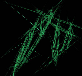 不明飞行物绿线分形背景。 幻想分形纹理。 数字艺术。 三维渲染。 计算机生成的图像