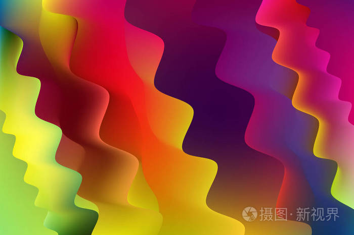 抽象背景模板的矢量插图色彩丰富的设计和梯度风格