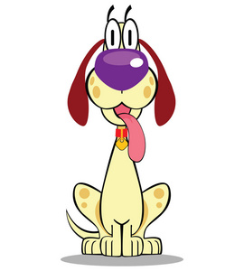 大耳朵的狗动画图片