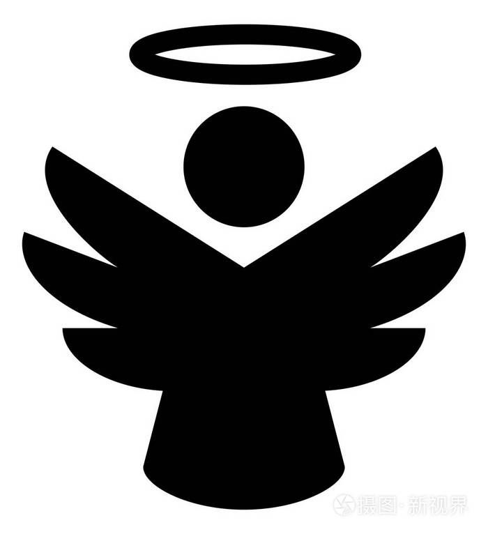 有翅膀图标的天使