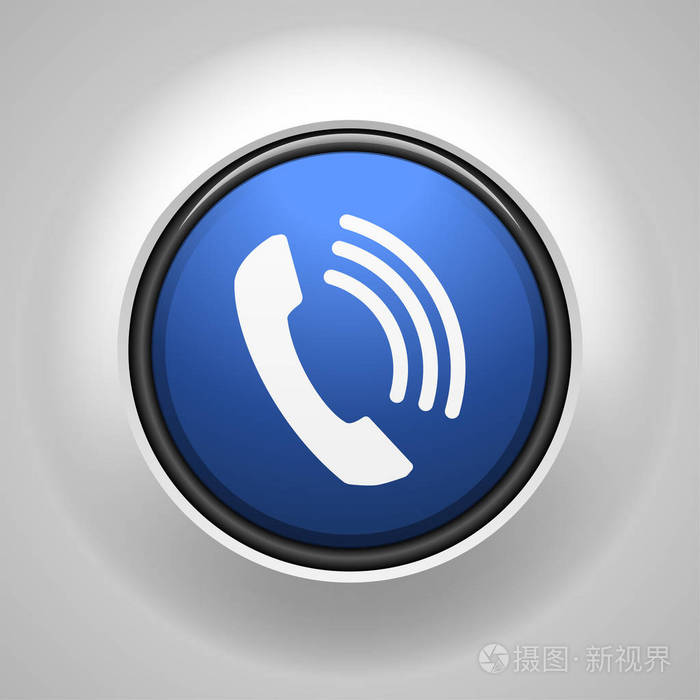 呼叫标志图标矢量图联络中心概念