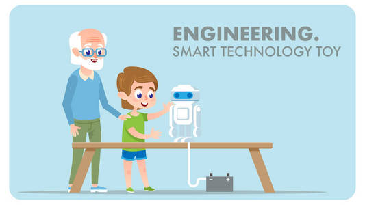 工程智能技术玩具。数字创新