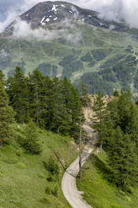 Assietta and Colle delle Finestre, Turin, Piedmont, italy, at su