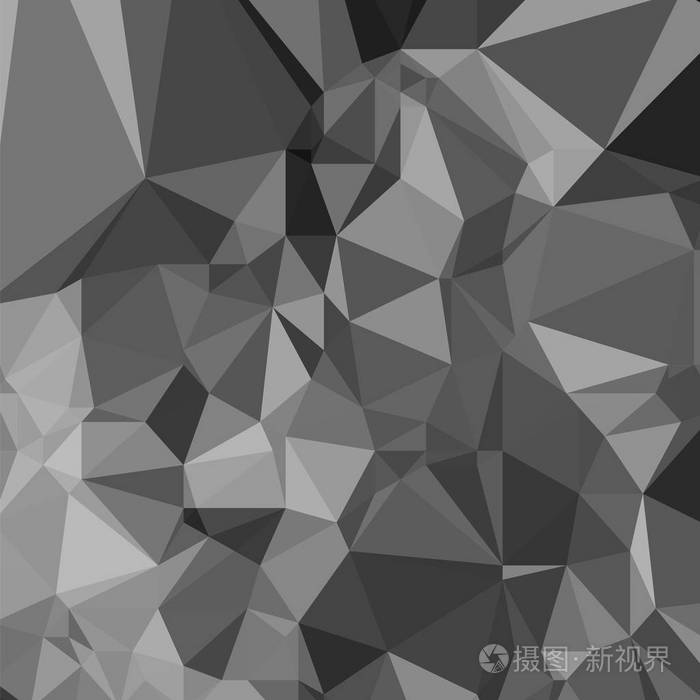 抽象灰色三角形背景现代马赛克图案横幅海报模板设计