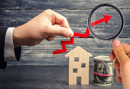 提高住房的能源效率. 房价上涨. 财产. 人口增长. 房地产服务照片