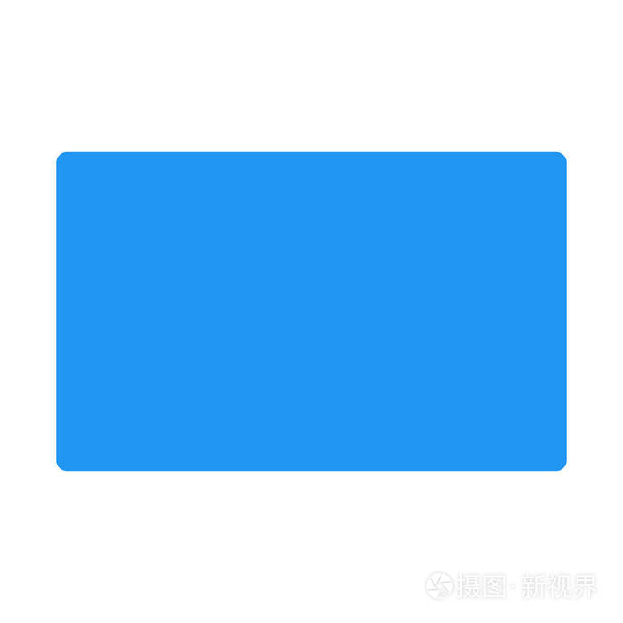 矩形几何形状图标简单矢量图