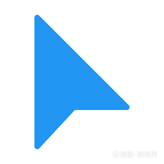 鼠标指针图标简单矢量图