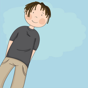 低头往下看的商务人图片