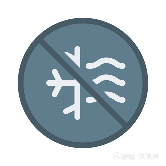 防冻结技术图标简单矢量图