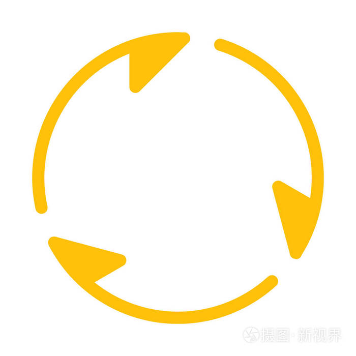 旋转三箭图图示简单矢量图