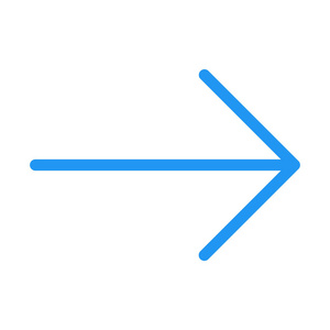 右箭头图标简单矢量插图向右箭头2 手指向右扫动平图标 触摸和手势