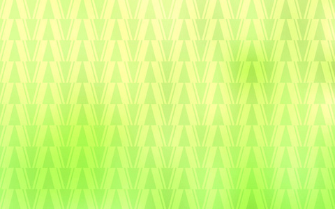 浅绿色，黄色矢量背景与线条，三角形。美丽的插图与三角形的自然风格。现代模板为落地页..