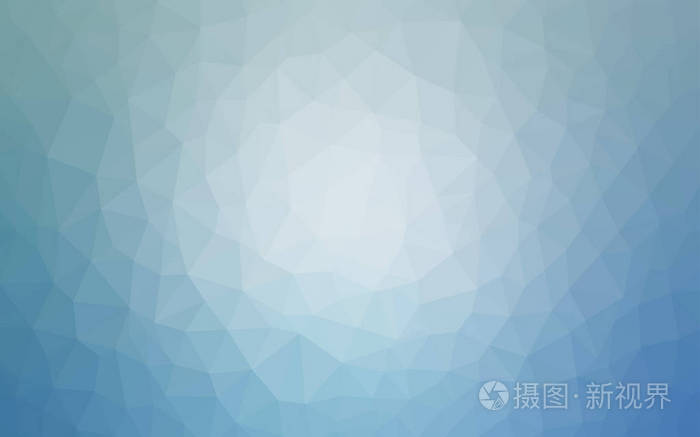 浅蓝矢量梯度三角形图案.多边形风格的彩色插图与渐变.