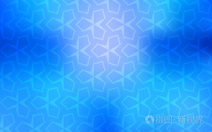 浅蓝色矢量纹理矩形风格. 带有矩形形状的闪光抽象插图.