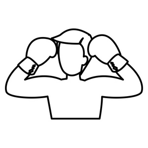 拳击手训练头像字符