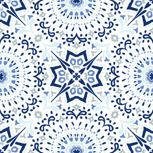 土耳其种族塔拉韦拉图案. 葡萄牙阿祖莱约斯. 土耳其装饰品.