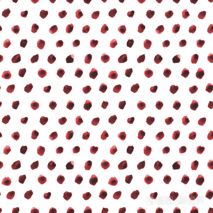 白底亮圆的手绘墨底