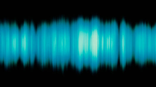 红色声波和音频均衡器效果背景。黑色背景上的噪音的红色声波