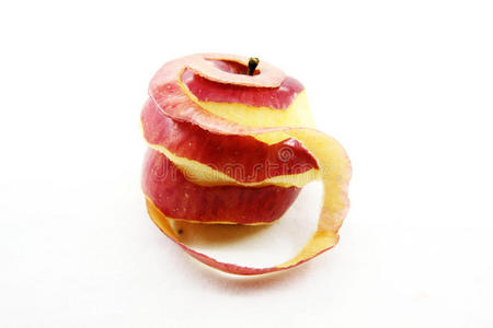 把苹果削皮照片