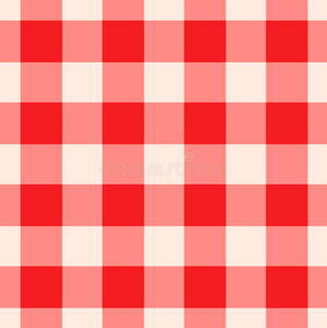 红色方格图案无缝拼接照片