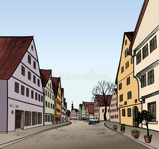 室外建筑两点透视图黑板上的龙虾吧自己动手吧老虎的详细图案头部.