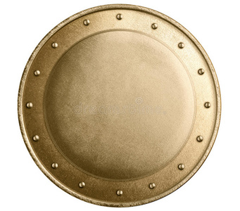 圆形青铜金属中世纪隔离盾