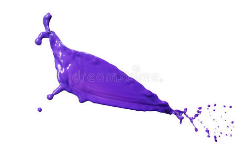 紫色液体飞溅