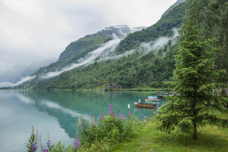 挪威的峡湾和山脉