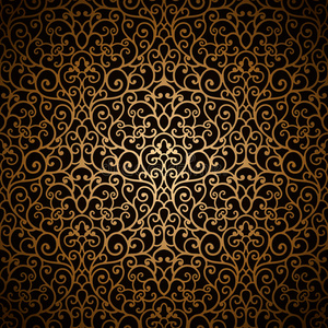 复古金色图案照片