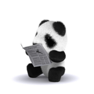 3d熊猫宝宝看新闻
