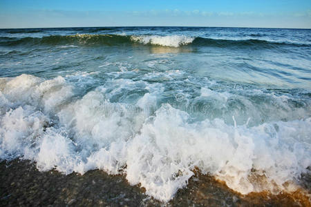 海岸上的海浪